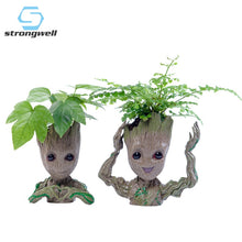 Load image into Gallery viewer, Strongwell Baby Groot Flowerpot Flower Pot Planter Figurines Tree Man Cute Model Toy Pen Pot Garden Planter Flower Pot Gift
