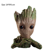 Load image into Gallery viewer, Strongwell Baby Groot Flowerpot Flower Pot Planter Figurines Tree Man Cute Model Toy Pen Pot Garden Planter Flower Pot Gift